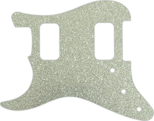 WD Custom Pickguard For Left Hand Fender Big Apple Or Double Fat Stratocaster #60SS Silver Sparkle 