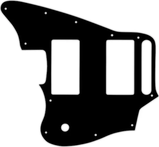 WD Custom Pickguard For Left Hand Fender Blacktop Jaguar #38 Black/Cream/Black