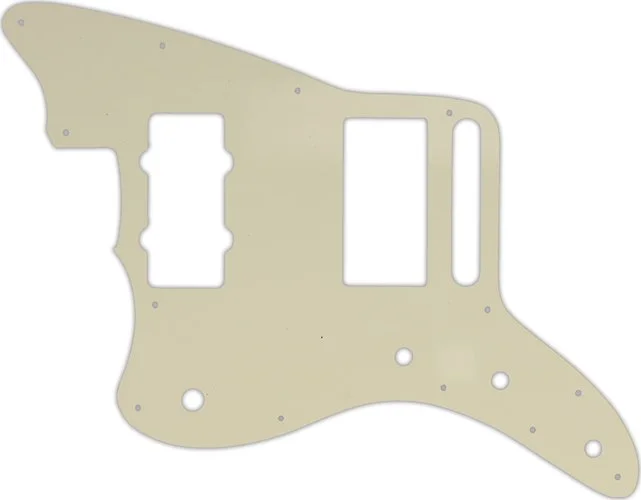 WD Custom Pickguard For Left Hand Fender Blacktop Jazzmaster #55S Parchment Solid