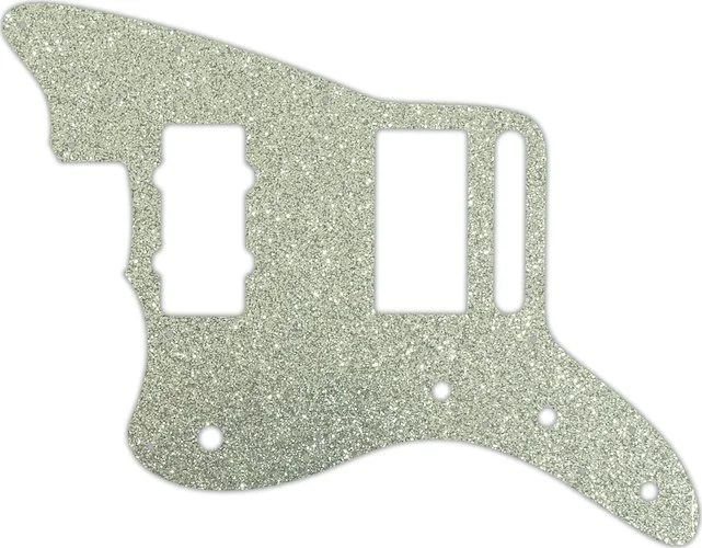 WD Custom Pickguard For Left Hand Fender Blacktop Jazzmaster #60SS Silver Sparkle 