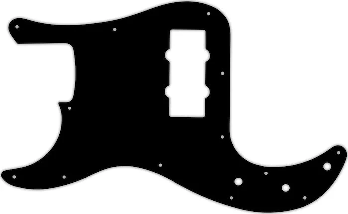 WD Custom Pickguard For Left Hand Fender Blacktop Precision Bass #01 Black
