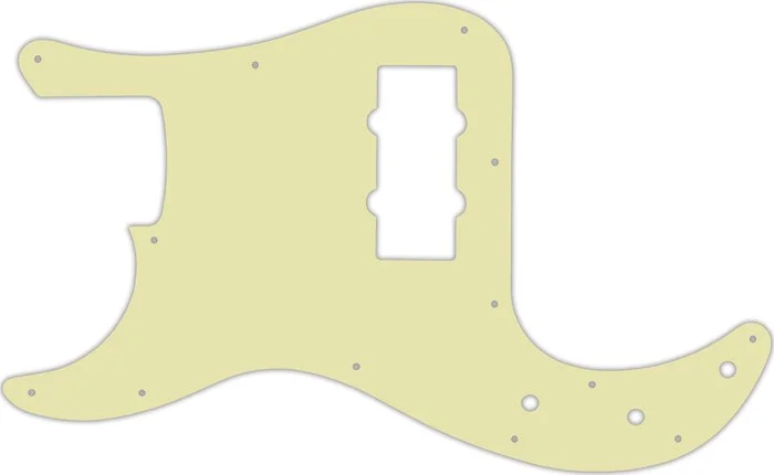 WD Custom Pickguard For Left Hand Fender Blacktop Precision Bass #34T Mint Green Thin