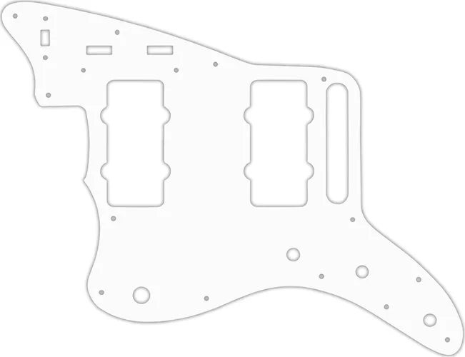 WD Custom Pickguard For Left Hand Fender Classic Player Jazzmaster Special #02 White