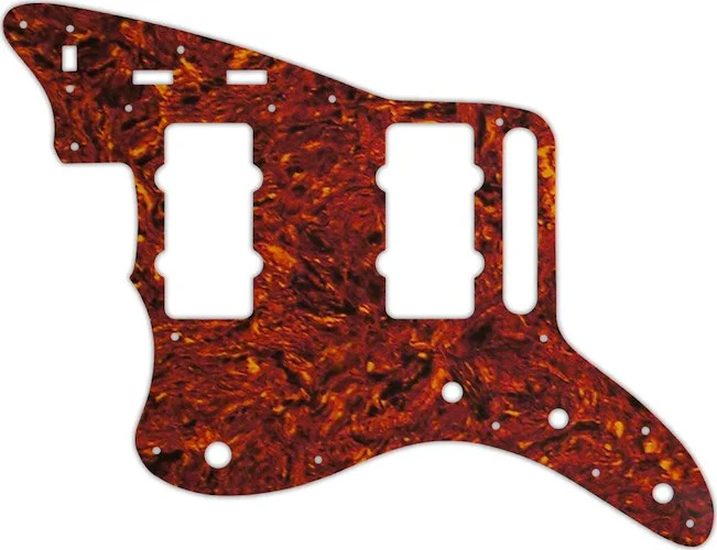 WD Custom Pickguard For Left Hand Fender Classic Player Jazzmaster Special #05P Tortoise Shell/Parchment