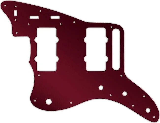 WD Custom Pickguard For Left Hand Fender Classic Player Jazzmaster Special #10R Red Mirror