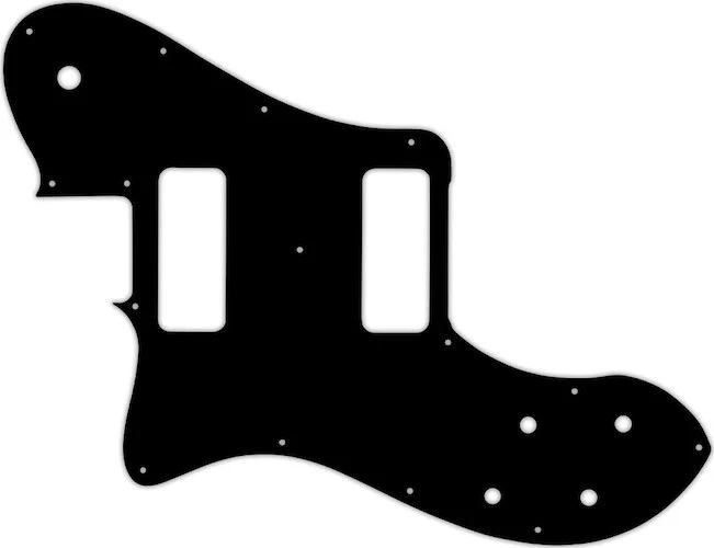 WD Custom Pickguard For Left Hand Fender Classic Player Telecaster Deluxe Black Dove #01 Black