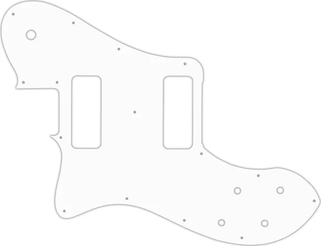WD Custom Pickguard For Left Hand Fender Classic Player Telecaster Deluxe Black Dove #04 White/Black/White