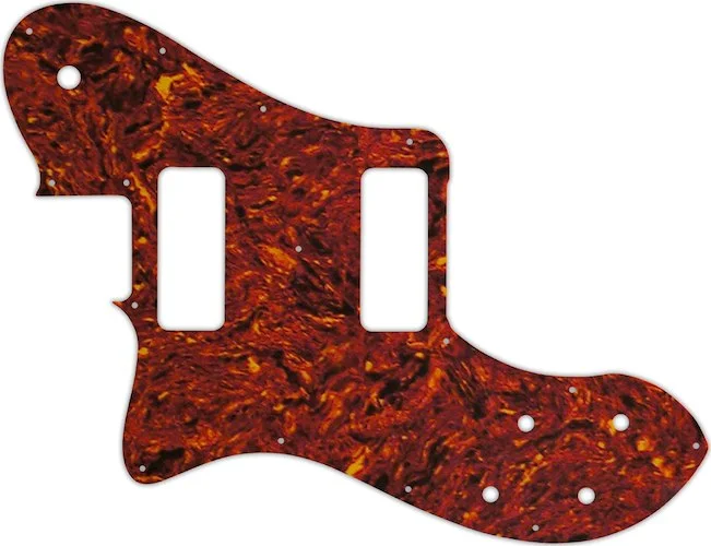 WD Custom Pickguard For Left Hand Fender Classic Player Telecaster Deluxe Black Dove #05P Tortoise Shell/Parch