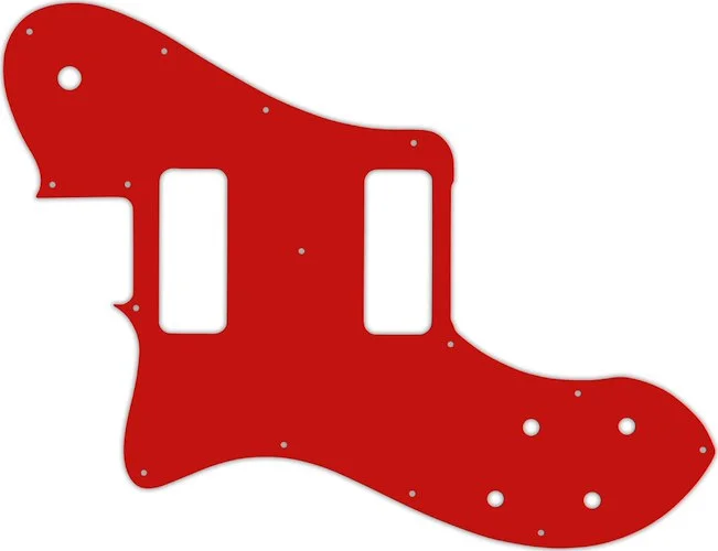 WD Custom Pickguard For Left Hand Fender Classic Player Telecaster Deluxe Black Dove #07 Red/White/Red