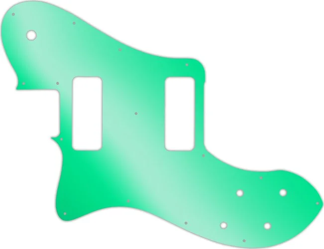 WD Custom Pickguard For Left Hand Fender Classic Player Telecaster Deluxe Black Dove #10GR Green Mirror