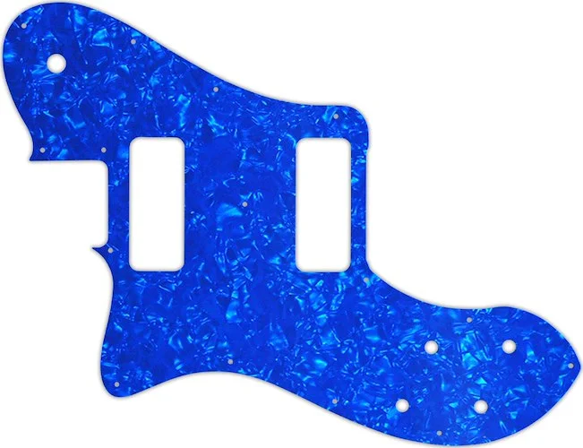 WD Custom Pickguard For Left Hand Fender Classic Player Telecaster Deluxe Black Dove #28BU Blue Pearl/White/Bl