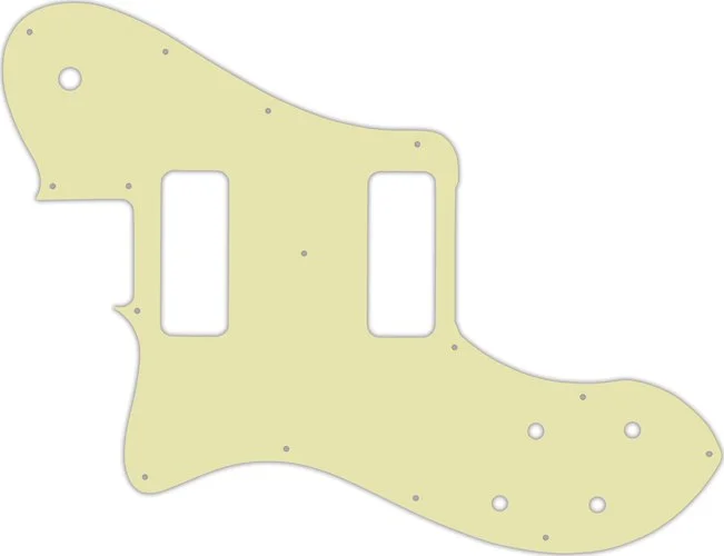 WD Custom Pickguard For Left Hand Fender Classic Player Telecaster Deluxe Black Dove #34T Mint Green Thin