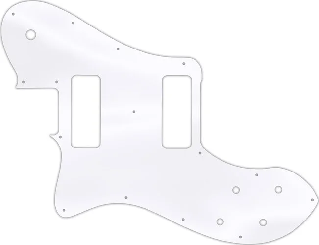 WD Custom Pickguard For Left Hand Fender Classic Player Telecaster Deluxe Black Dove #45T Clear Acrylic Thin
