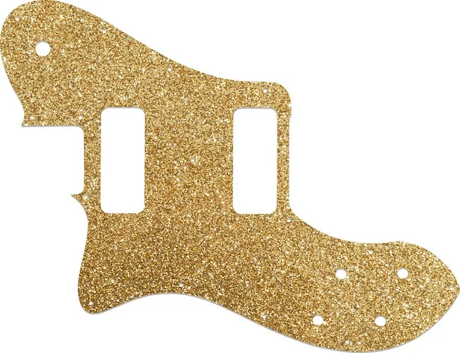 WD Custom Pickguard For Left Hand Fender Classic Player Telecaster Deluxe Black Dove #60RGS Rose Gold Sparkle 