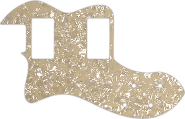WD Custom Pickguard For Left Hand Fender Classic Player Telecaster Thinline Deluxe #28C Cream Pearl/Cream/Blac
