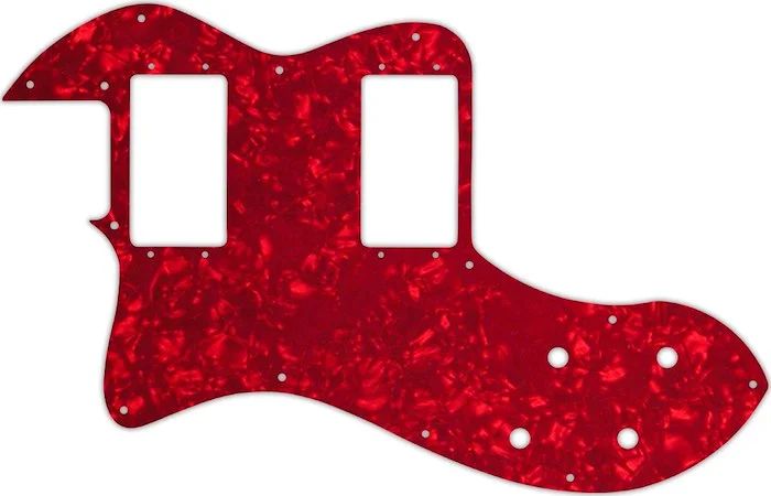 WD Custom Pickguard For Left Hand Fender Classic Player Telecaster Thinline Deluxe #28R Red Pearl/White/Black/