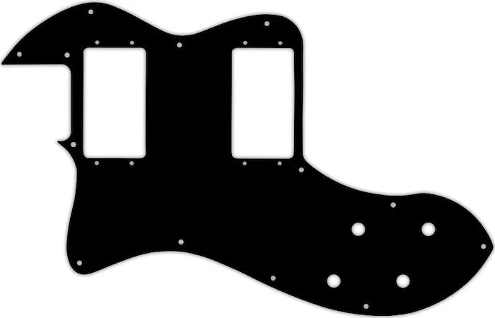 WD Custom Pickguard For Left Hand Fender Classic Player Telecaster Thinline Deluxe #29T Matte Black Thin