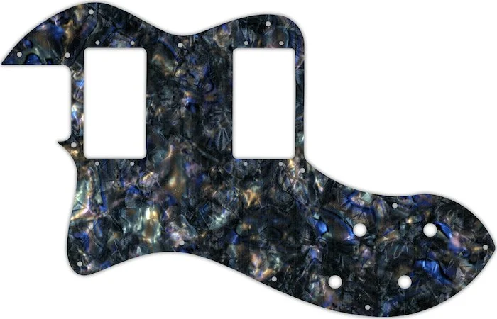 WD Custom Pickguard For Left Hand Fender Classic Player Telecaster Thinline Deluxe #35 Black Abalone