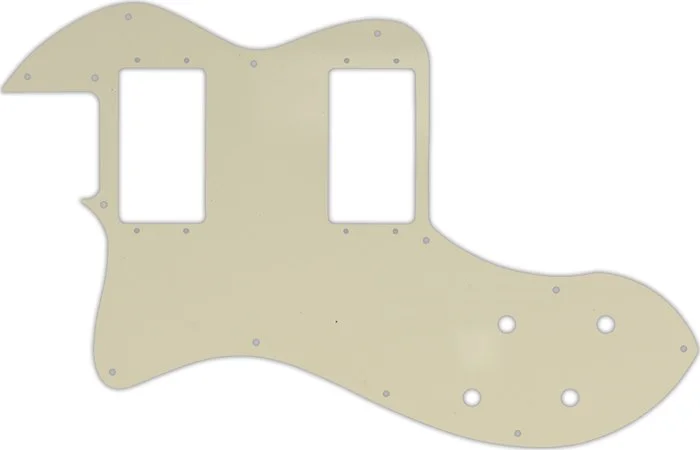 WD Custom Pickguard For Left Hand Fender Classic Player Telecaster Thinline Deluxe #55T Parchment Thin