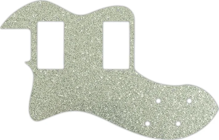 WD Custom Pickguard For Left Hand Fender Classic Player Telecaster Thinline Deluxe #60SS Silver Sparkle 