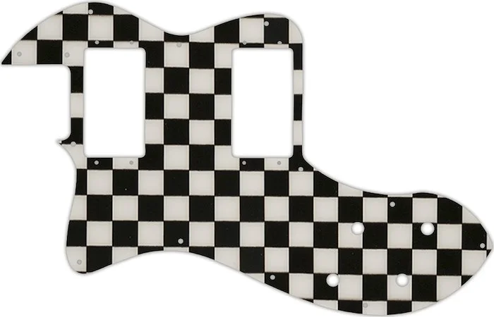WD Custom Pickguard For Left Hand Fender Classic Player Telecaster Thinline Deluxe #CK01 Checkerboard Graphic