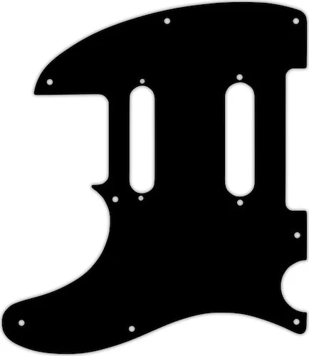 WD Custom Pickguard For Left Hand Fender Deluxe Nashville Telecaster #09 Black/White/Black/White/Black