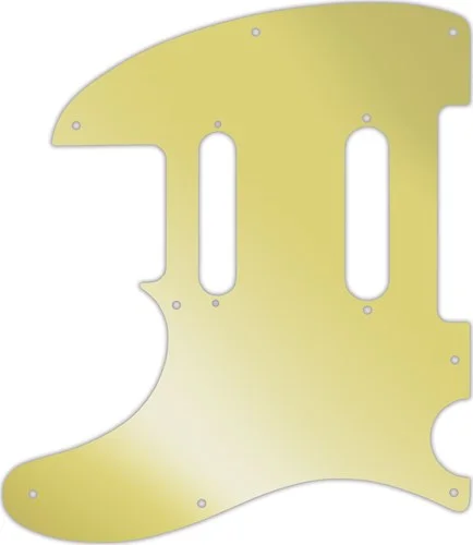 WD Custom Pickguard For Left Hand Fender Deluxe Nashville Telecaster #10GD Gold Mirror