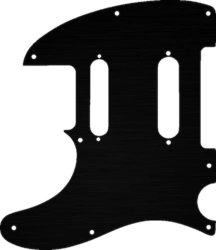 WD Custom Pickguard For Left Hand Fender Deluxe Nashville Telecaster #27T Simulated Black Anodized Thin