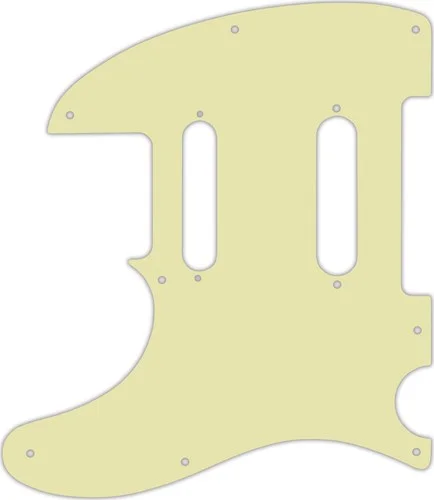 WD Custom Pickguard For Left Hand Fender Deluxe Nashville Telecaster #34S Mint Green Solid