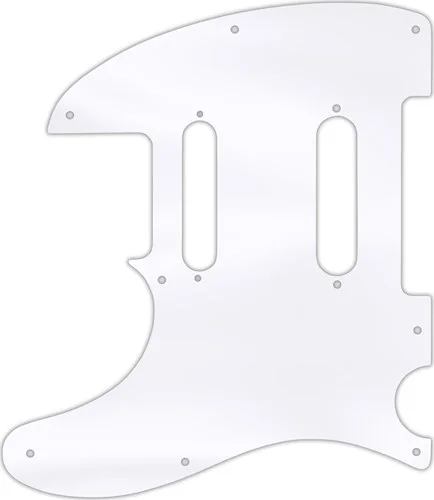 WD Custom Pickguard For Left Hand Fender Deluxe Nashville Telecaster #45 Clear Acrylic