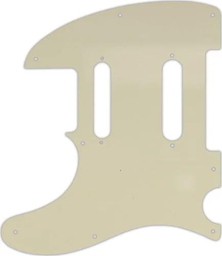 WD Custom Pickguard For Left Hand Fender Deluxe Nashville Telecaster #55S Parchment Solid