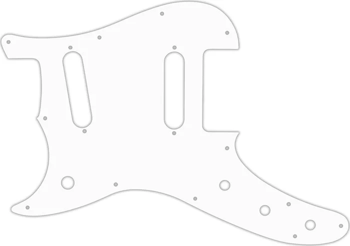 WD Custom Pickguard For Left Hand Fender Duo-Sonic Offset SS #04 White/Black/White