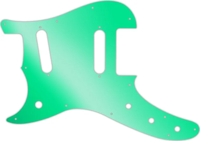 WD Custom Pickguard For Left Hand Fender Duo-Sonic Offset SS #10GR Green Mirror