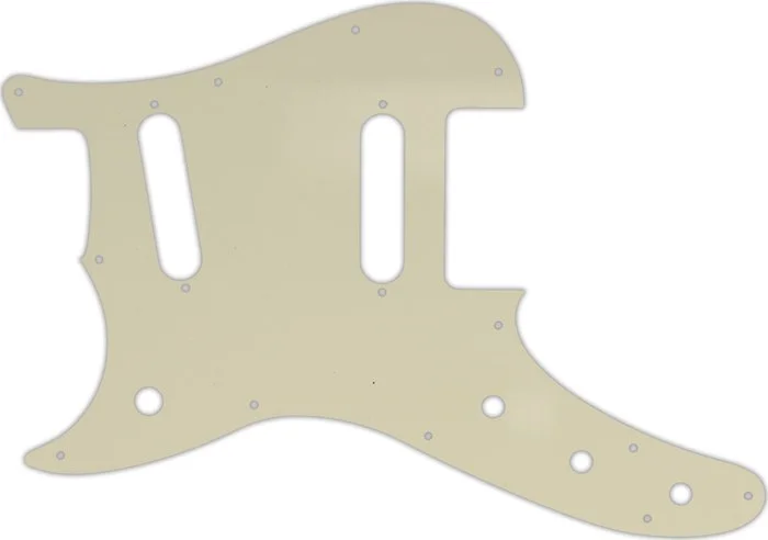 WD Custom Pickguard For Left Hand Fender Duo-Sonic Offset SS #55T Parchment Thin
