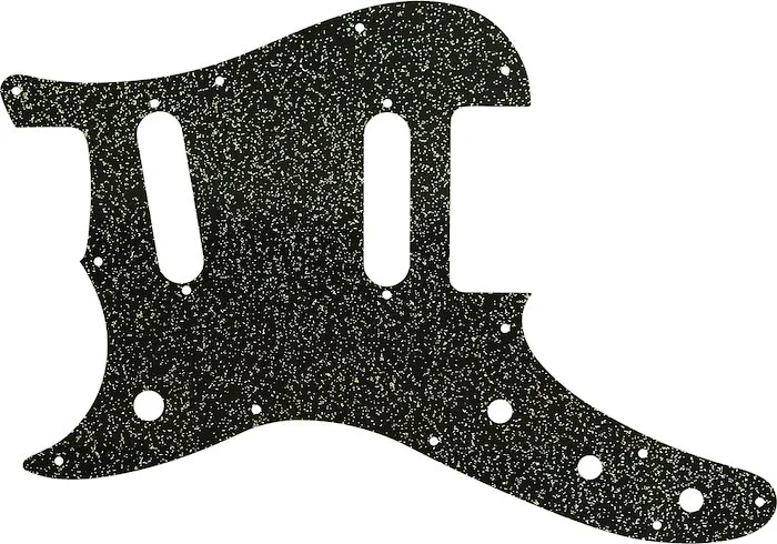 WD Custom Pickguard For Left Hand Fender Duo-Sonic Offset SS #60BS Black Sparkle 