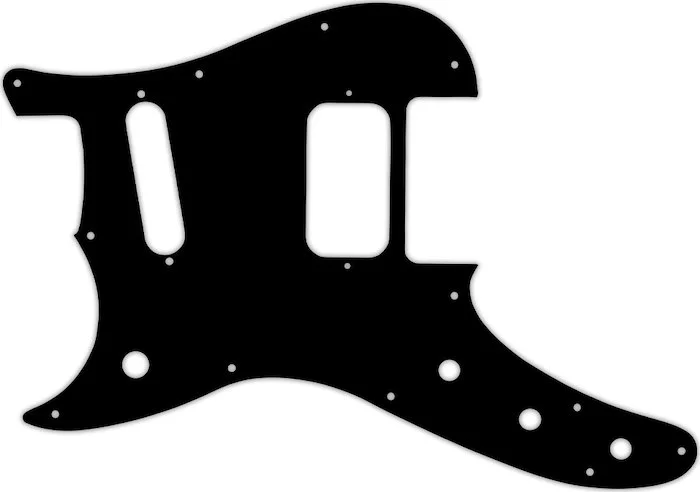 WD Custom Pickguard For Left Hand Fender Duo-Sonic Offset HS #01 Black