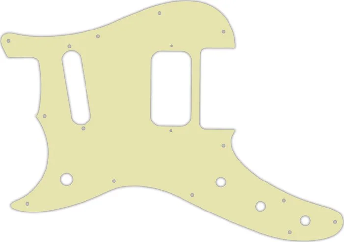 WD Custom Pickguard For Left Hand Fender Duo-Sonic Offset HS #34 Mint Green 3 Ply