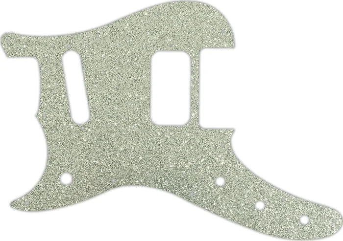 WD Custom Pickguard For Left Hand Fender Duo-Sonic Offset HS #60SS Silver Sparkle 