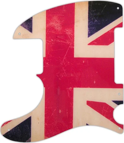 WD Custom Pickguard For Left Hand Fender Esquire Or Telecaster #G04 British Flag Relic Graphic