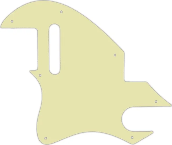 WD Custom Pickguard For Left Hand Fender F-Hole Telecaster #34 Mint Green 3 Ply