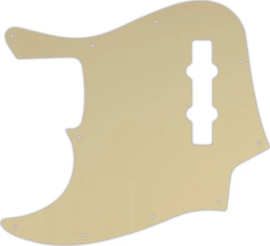 WD Custom Pickguard For Left Hand Fender Highway One Jazz Bass #06 Cream