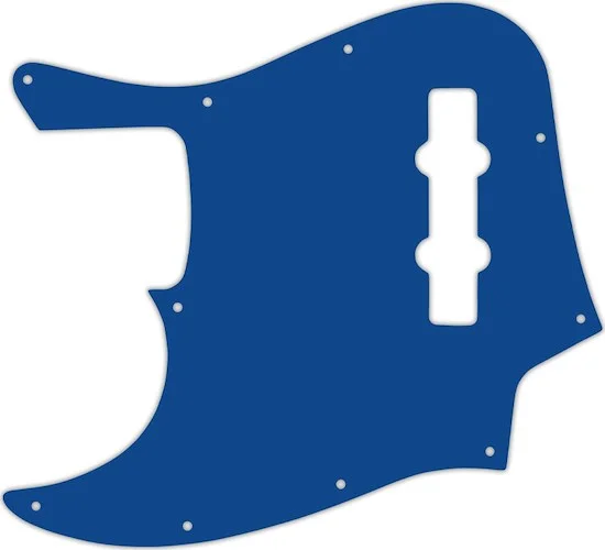 WD Custom Pickguard For Left Hand Fender Highway One Jazz Bass #08 Blue/White/Blue