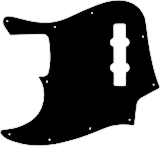 WD Custom Pickguard For Left Hand Fender Highway One Jazz Bass #09 Black/White/Black/White/Black