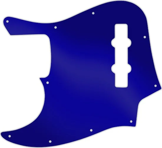 WD Custom Pickguard For Left Hand Fender Highway One Jazz Bass #10DBU Dark Blue Mirror