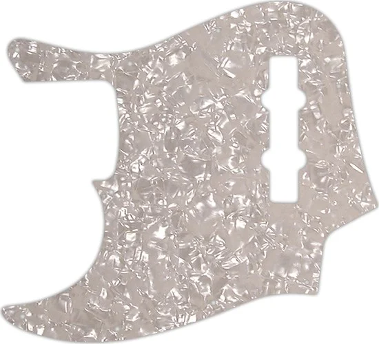 WD Custom Pickguard For Left Hand Fender Highway One Jazz Bass #28A Aged Pearl/White/Black/White