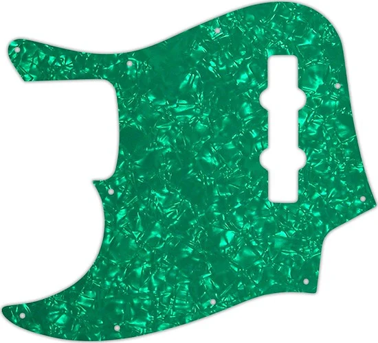 WD Custom Pickguard For Left Hand Fender Highway One Jazz Bass #28GR Green Pearl/White/Black/White