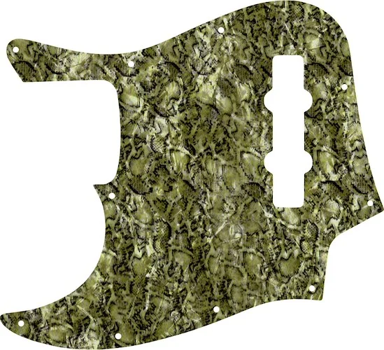WD Custom Pickguard For Left Hand Fender Highway One Jazz Bass #31 Snakeskin