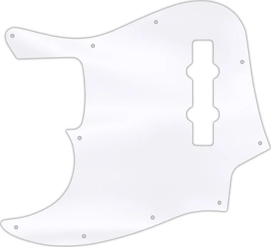 WD Custom Pickguard For Left Hand Fender Highway One Jazz Bass #45 Clear Acrylic