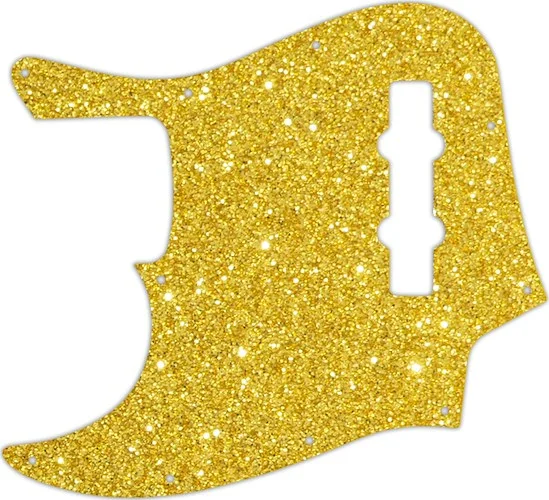 WD Custom Pickguard For Left Hand Fender Highway One Jazz Bass #60GS Gold Sparkle 
