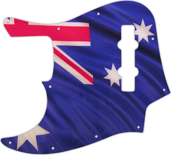 WD Custom Pickguard For Left Hand Fender Highway One Jazz Bass #G13 Aussie Flag Graphic